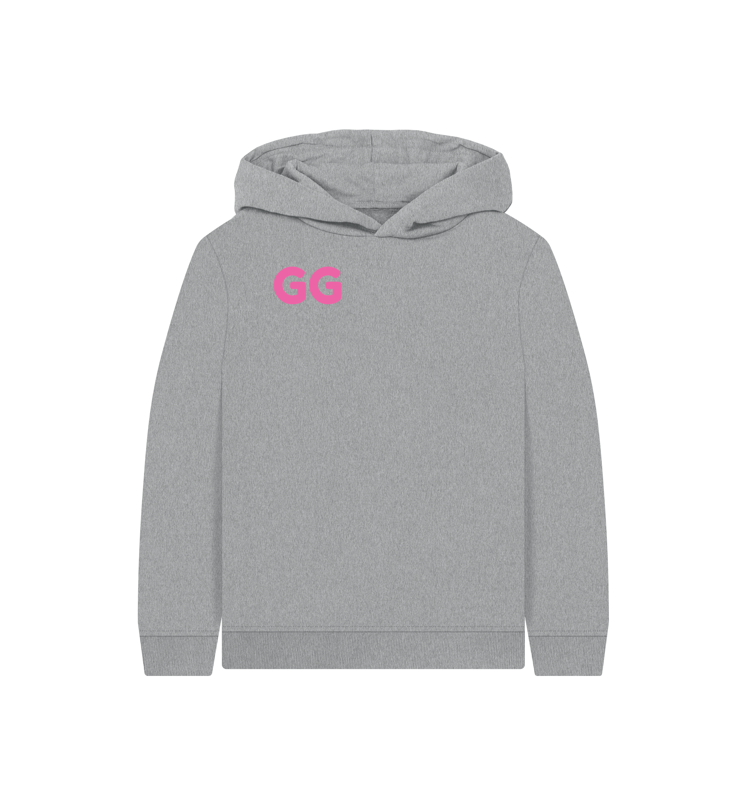 Athletic Grey Printed Kids Hoodie Front