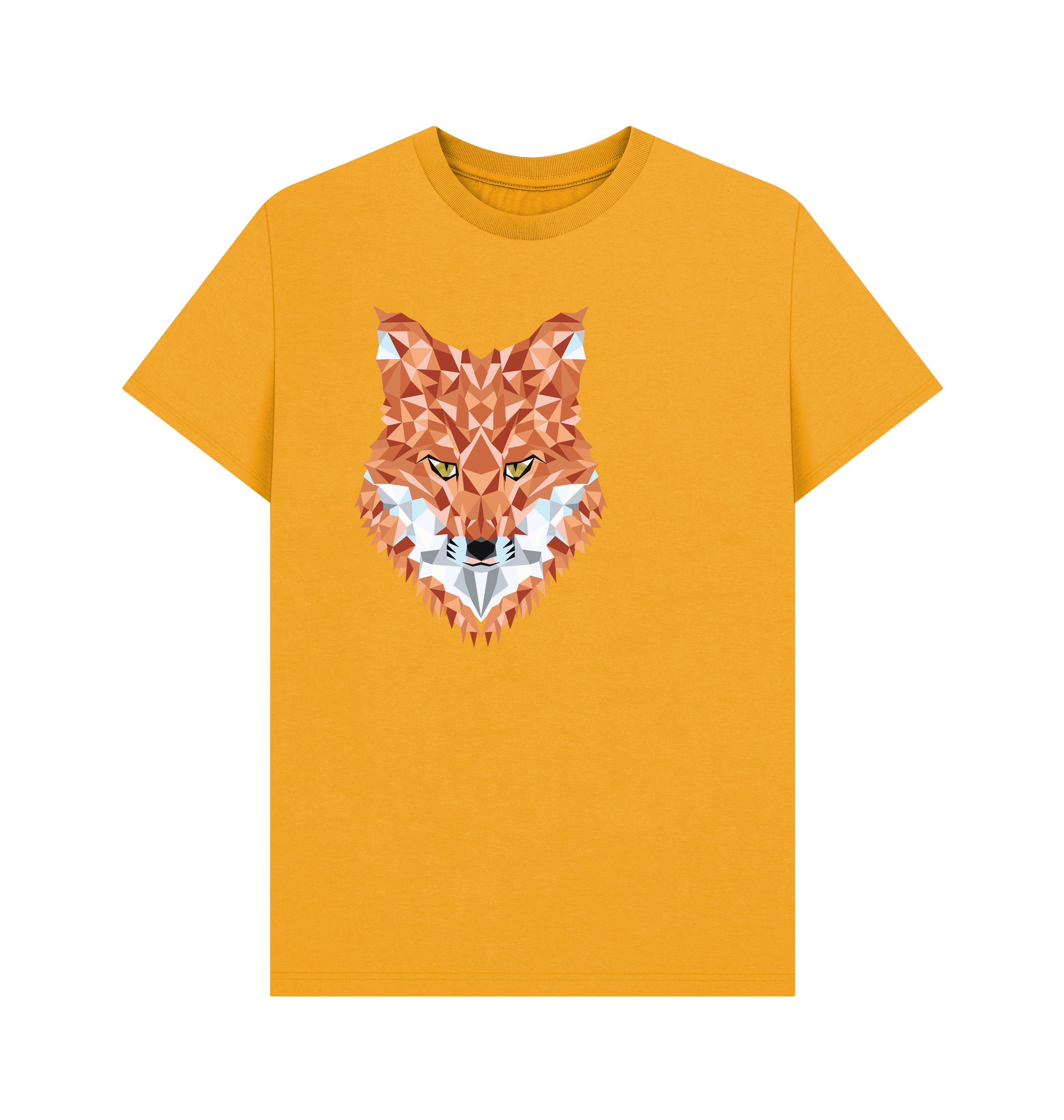 Mustard Printed T-shirt Front
