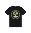 Black Printed Kids T-Shirt Front