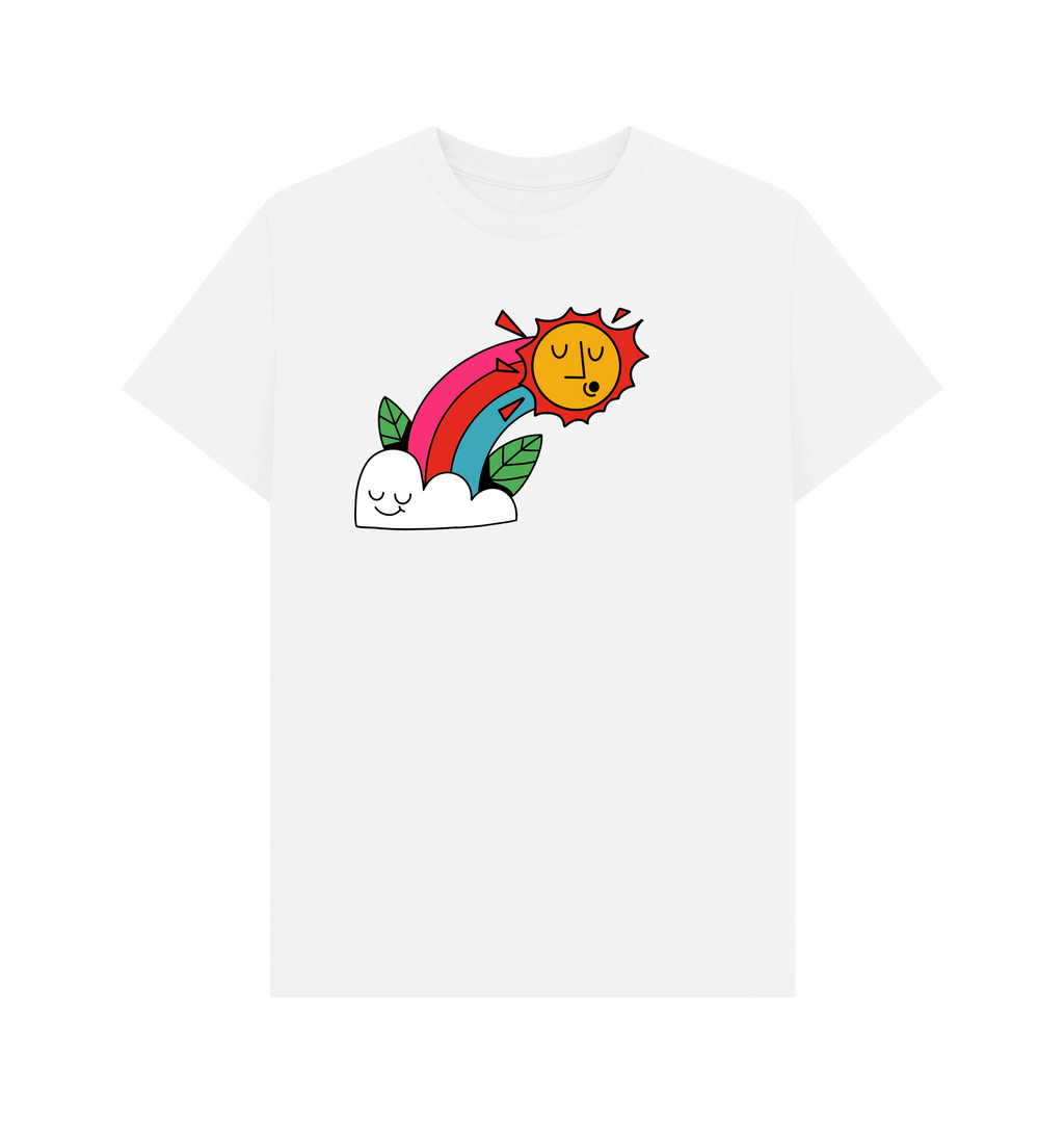 White Printed T-shirt Front