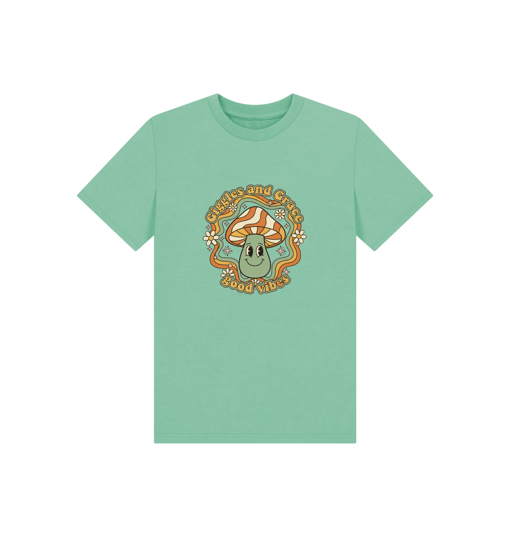 Peppermint Printed Kids T-Shirt Front