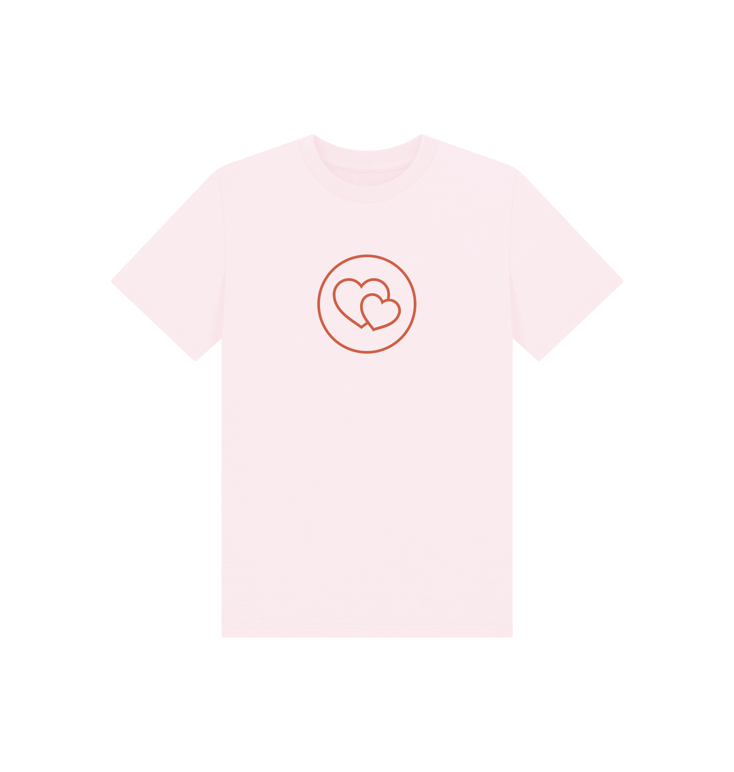 Pink Printed Kids T-Shirt Front