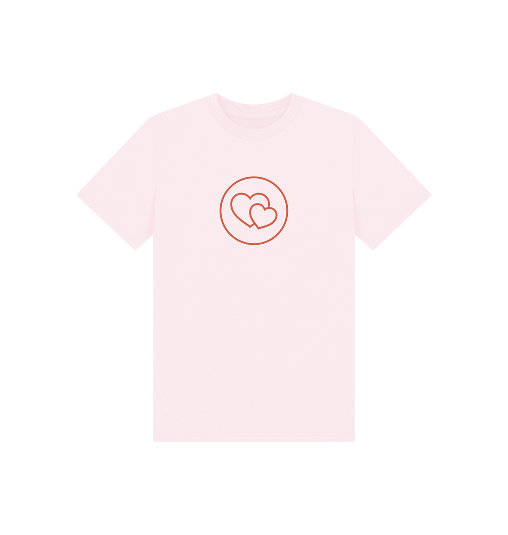 Pink Printed Kids T-Shirt Front