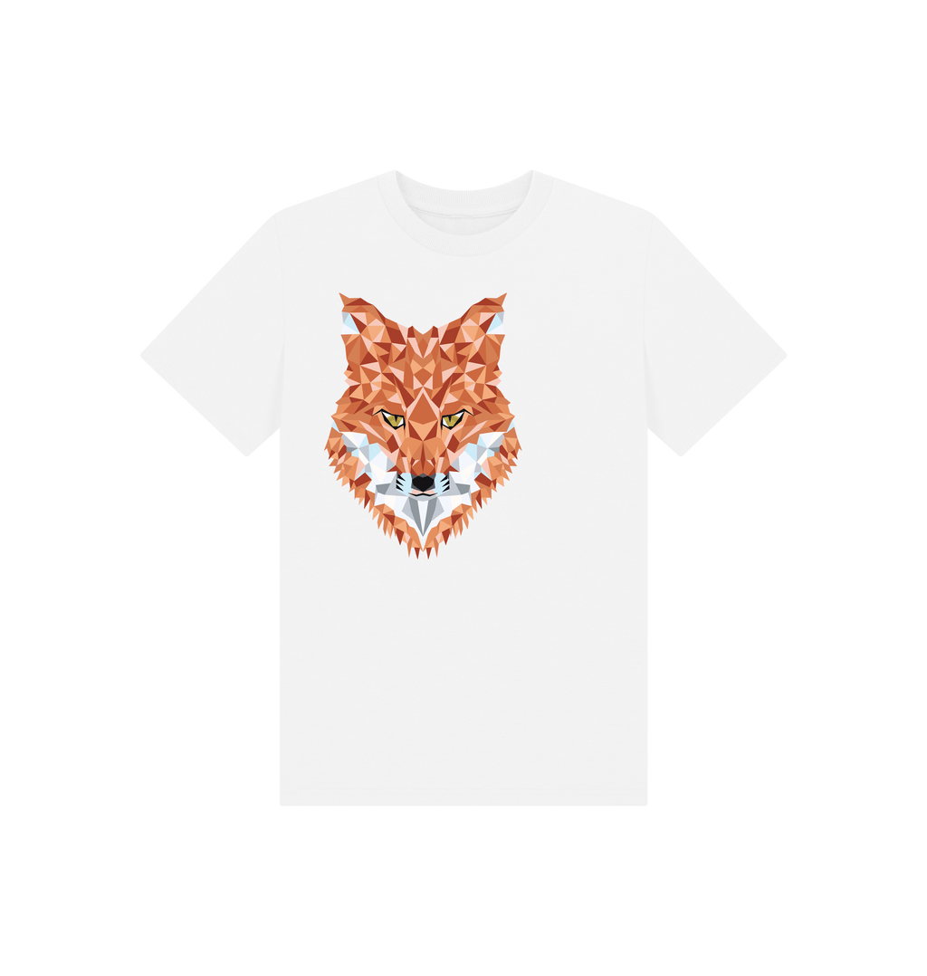 White Printed Kids T-Shirt Front