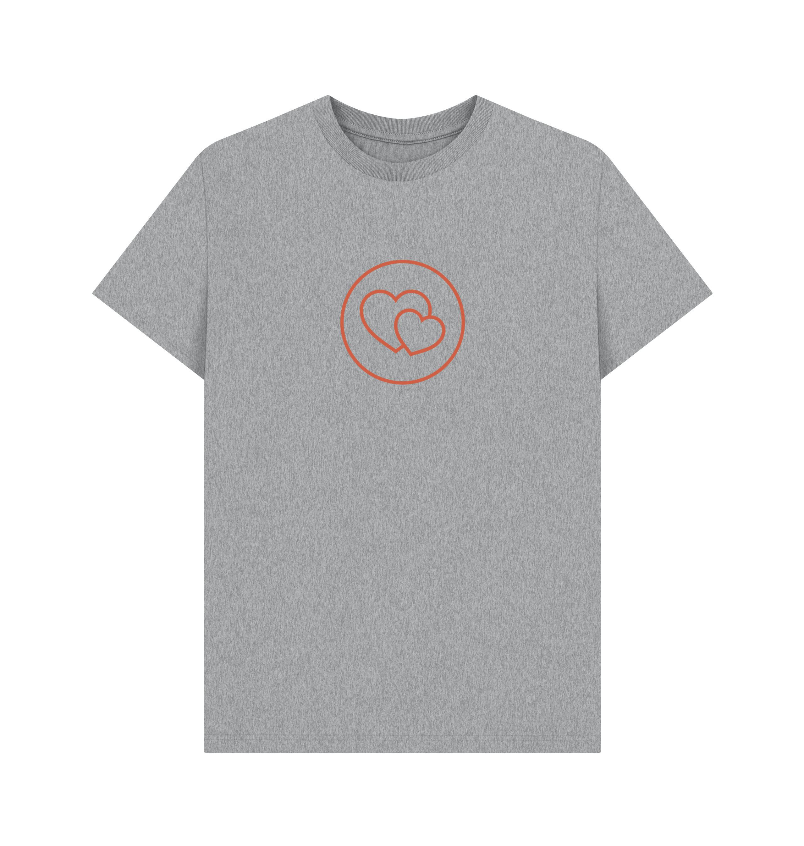 Athletic Grey Printed T-shirt Front