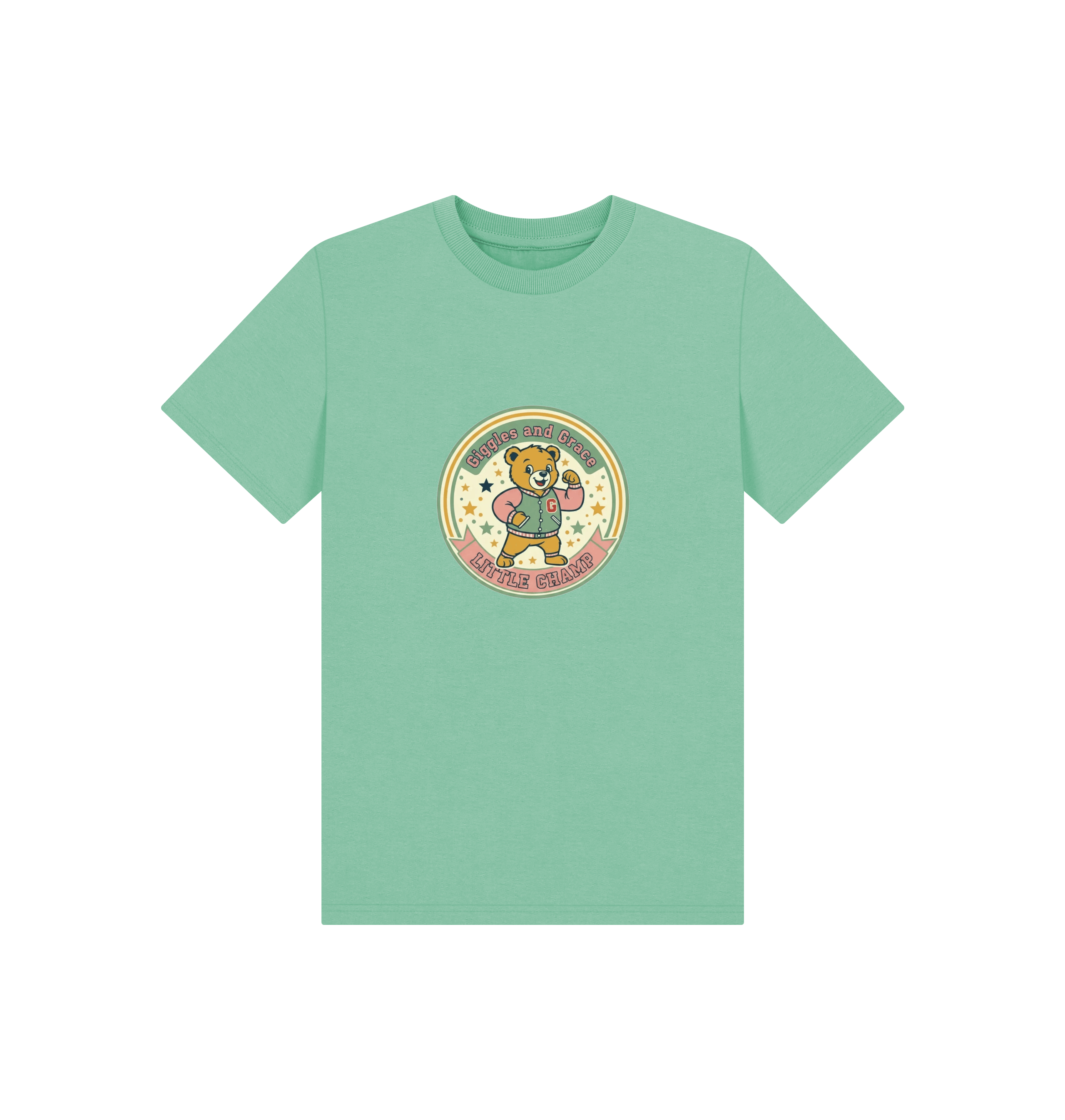 Peppermint Printed Kids T-Shirt Front