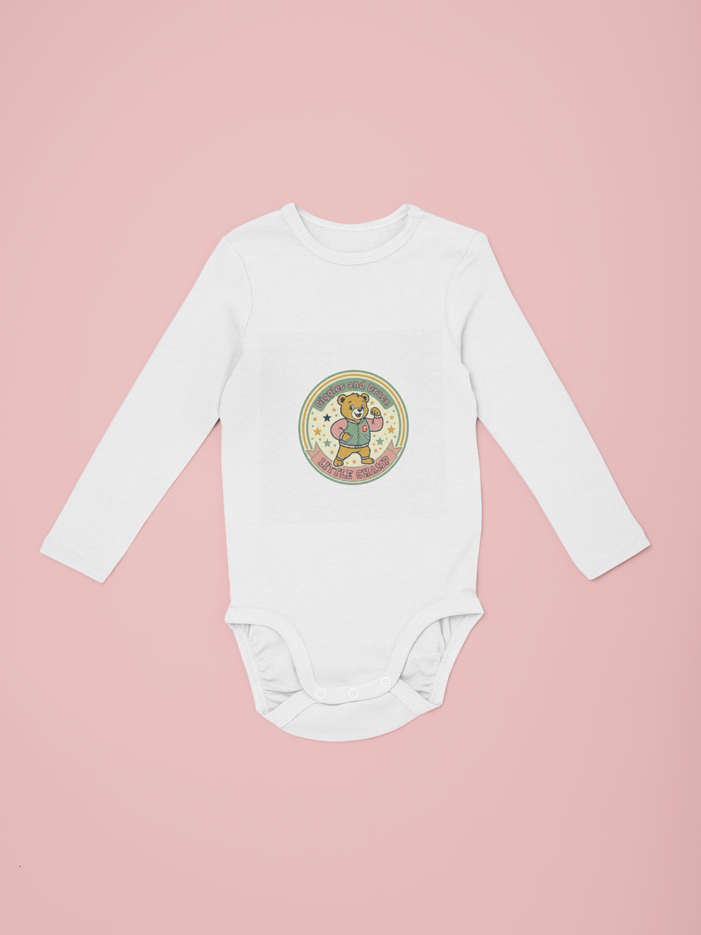 Little Champ Bear Baby Sleepsuit