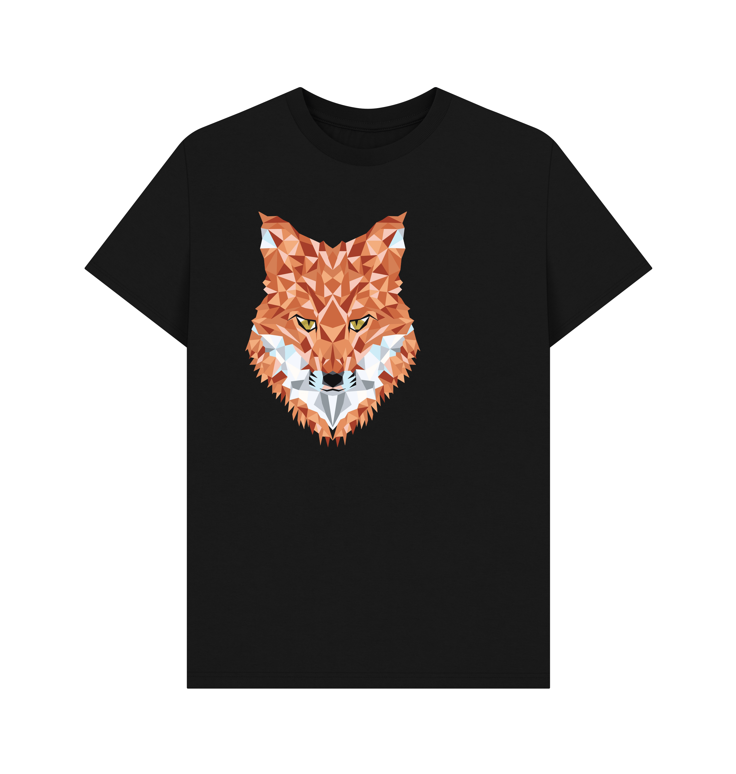 Black Printed T-shirt Front