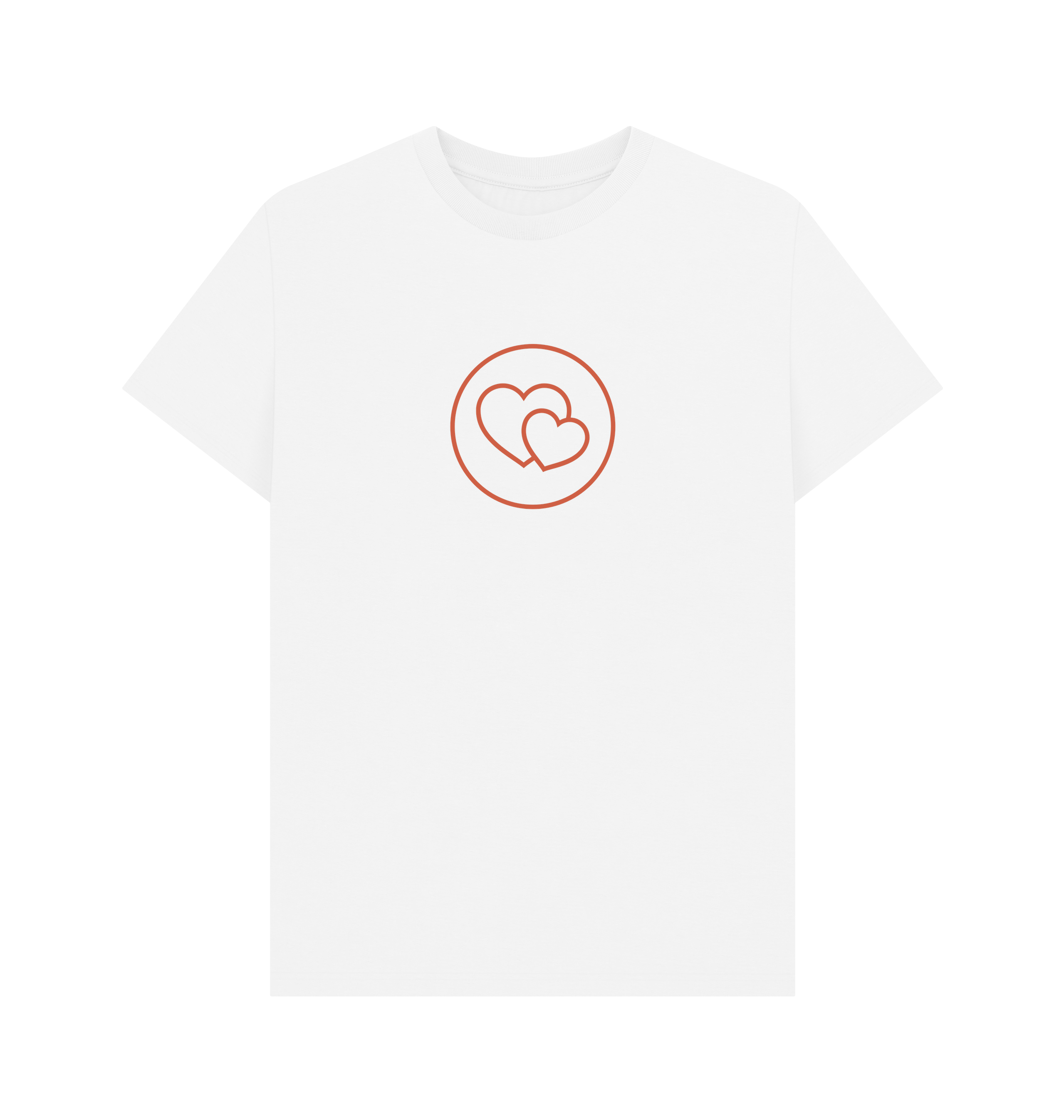 White Printed T-shirt Front