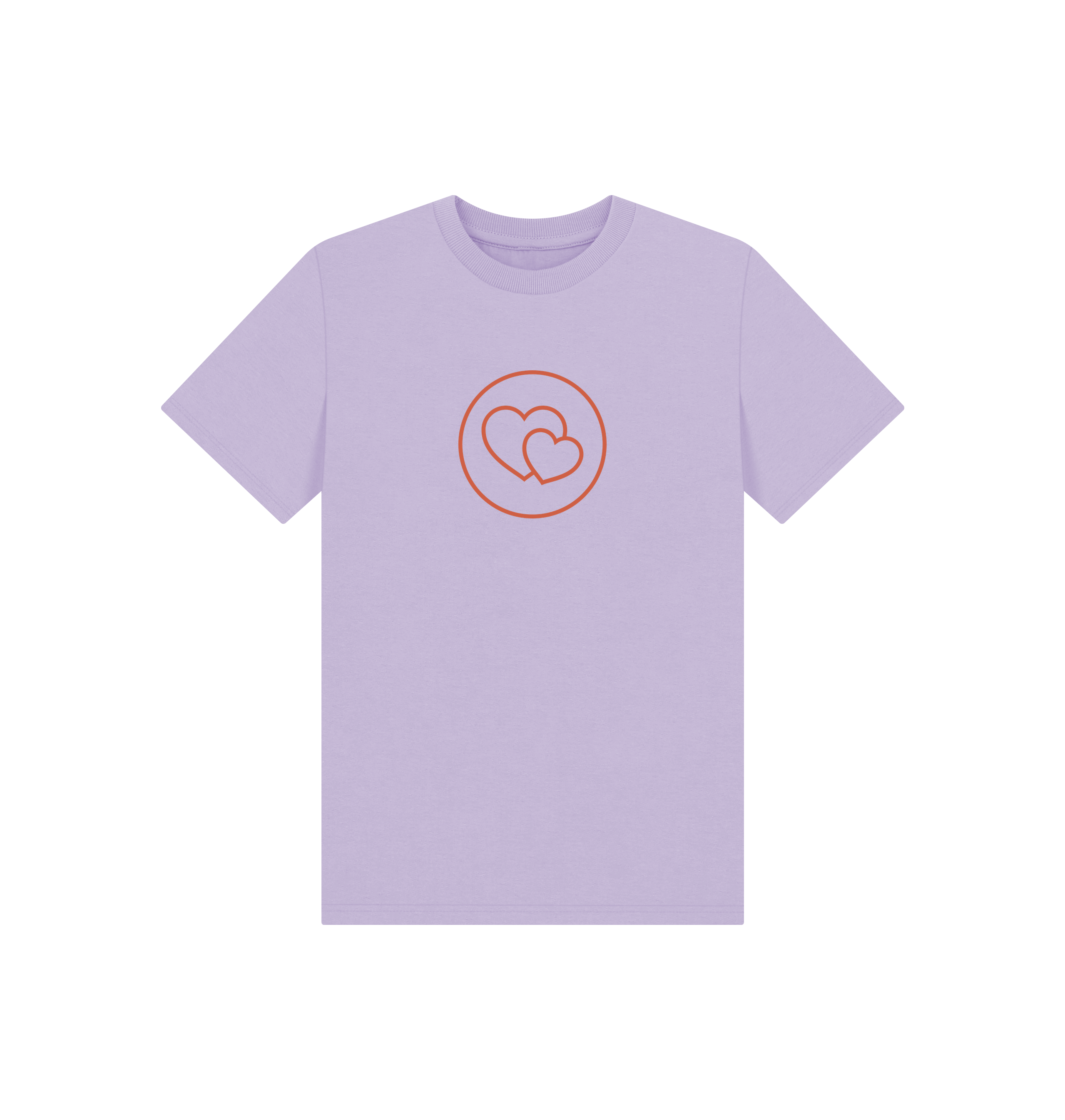 Soft Lilac Printed Kids T-Shirt Front
