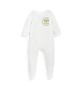 White Printed baby grow Front