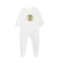 White Printed baby grow Front