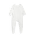 White Printed baby grow Front