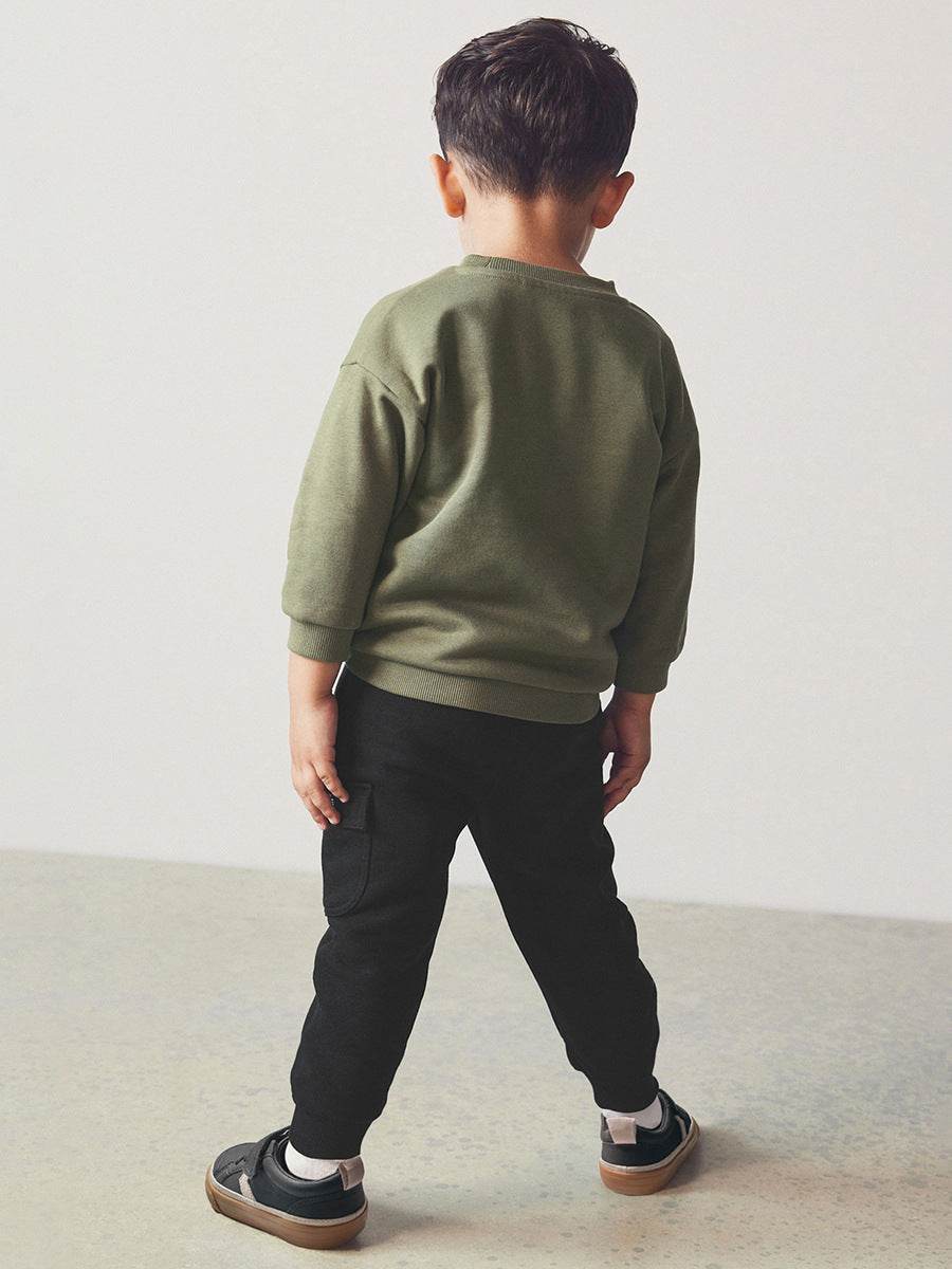 Boys Cartoon Clothing Set Green - Giggles and Grace