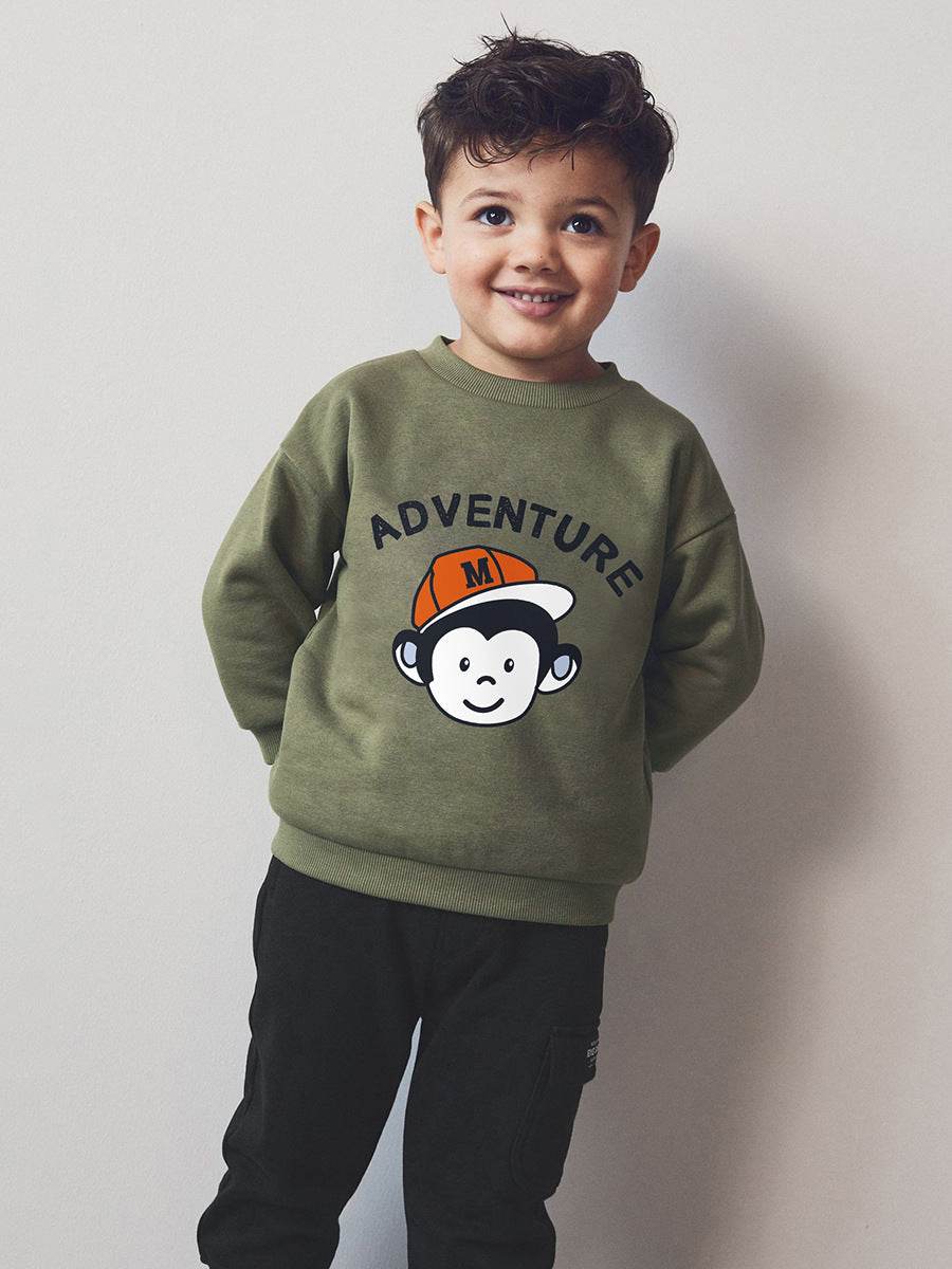 Boys Cartoon Clothing Set Green - Giggles and Grace