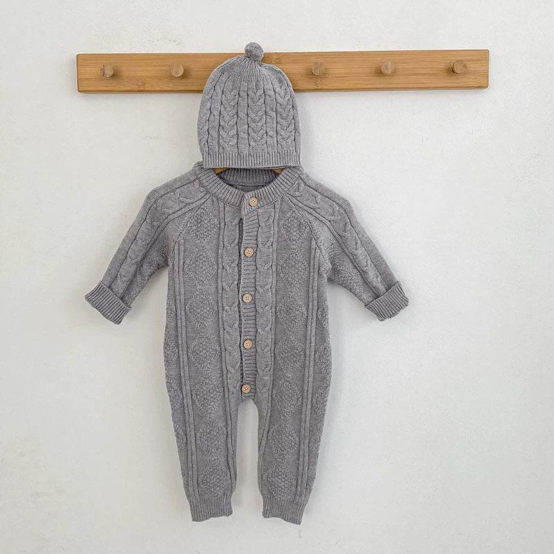 Unisex Baby’s Knitted Romper - Giggles and Grace