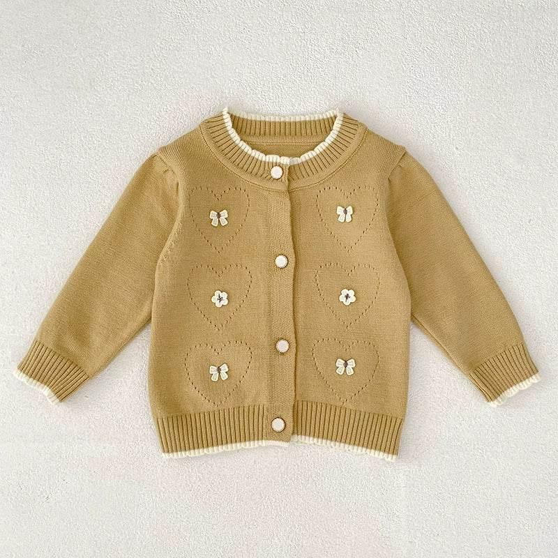 Baby Girls Knitted Long Sleeves Cardigan - Giggles and Grace