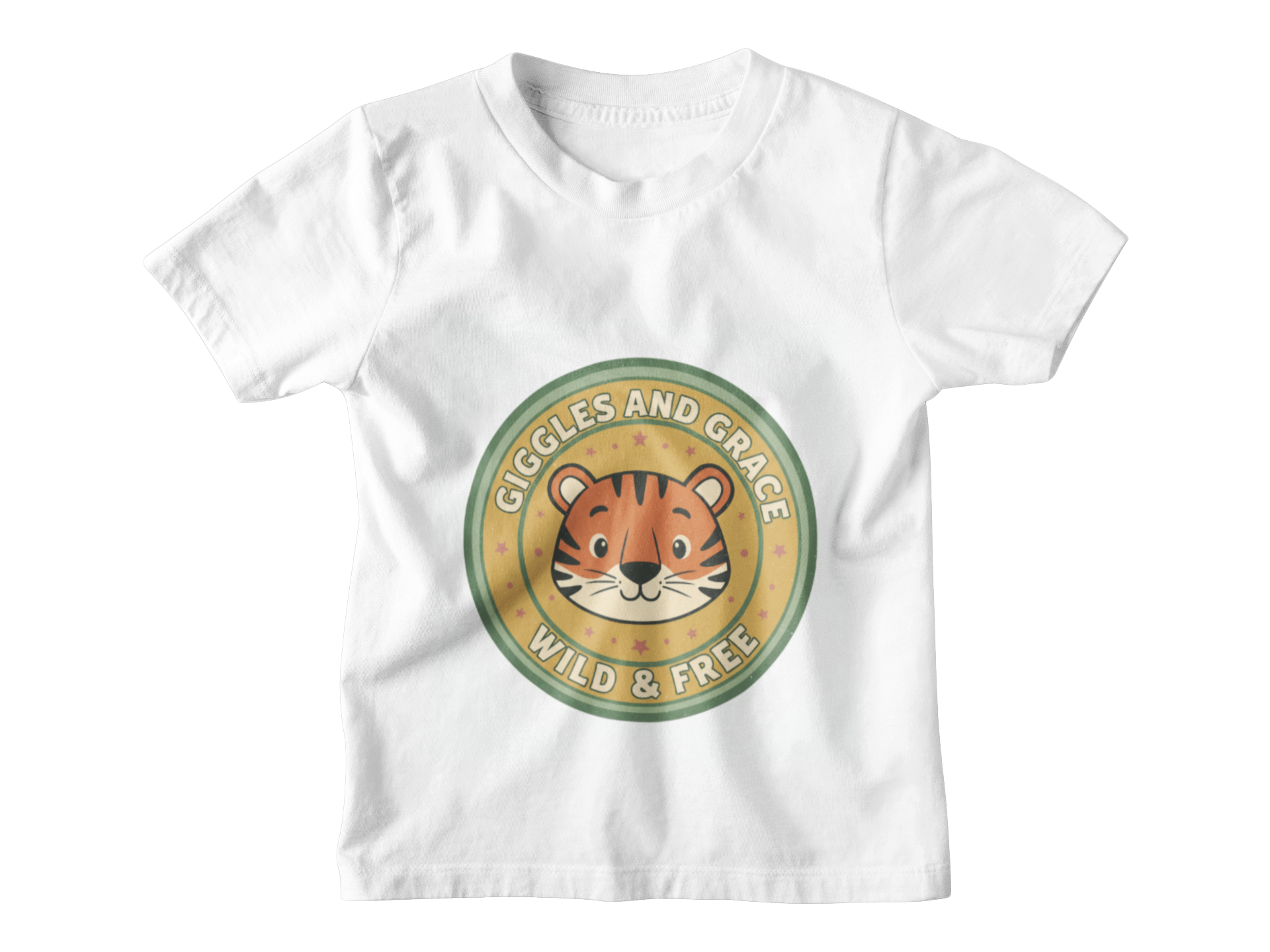 Wild & Free Tiger Badge Baby Sleepsuit
